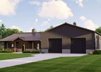 Barndominium Plan – 1,614 Sq Ft, 2 Bedrooms, 2 Bathrooms