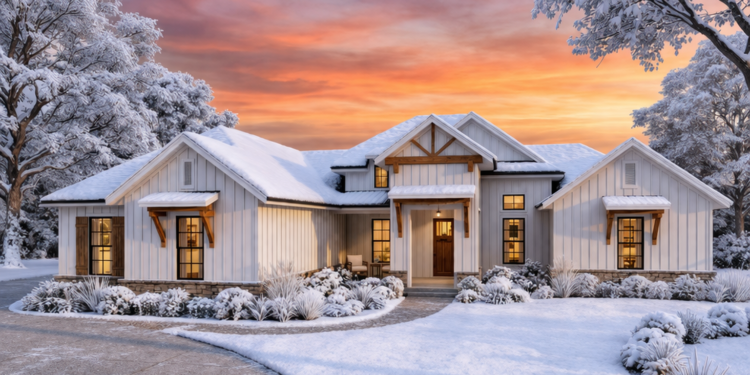 Modern Farmhouse Plan – 2,035 Sq Ft, 3 Bedrooms, 2 Bathrooms