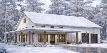 Barndominium-Style Farmhouse – 2,000 Sq Ft, 3 Bedrooms, 2.5 Bathrooms