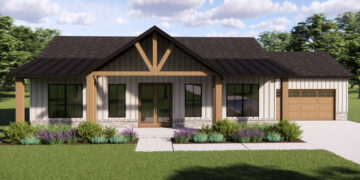 Modern Farmhouse Plan – 1,565 Sq Ft, 3 Bedrooms, 2 Bathrooms