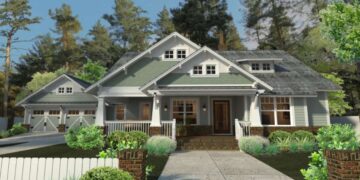 Bungalow House Plan – 1,879 Sq Ft, 3 Bedrooms, 2 Bathrooms