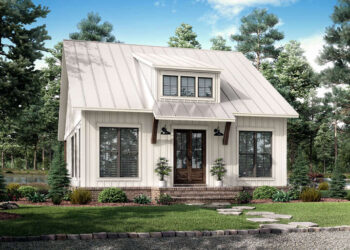 Modern Farmhouse Plan – 1,070 Sq Ft, 2 Bedrooms, 1 Bathroom