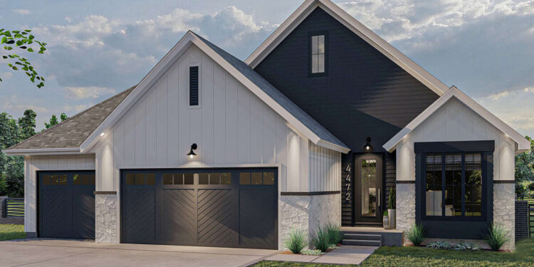 Modern Farmhouse Plan – 2,061 Sq Ft, 3 Bedrooms, 2 Bathrooms