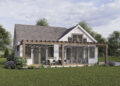 Modern Farmhouse Plan – 905 Sq Ft, 1 Bedroom, 1.5 Bathrooms