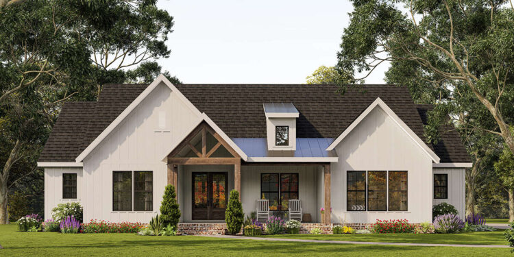 Modern Farmhouse Plan – 2,537 Sq Ft, 3–4 Bedrooms, 2.5 Bathrooms