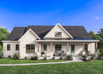 Modern Farmhouse Plan – 1,895 Sq Ft, 4 Bedrooms, 2 Bathrooms
