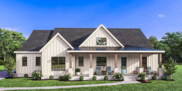 Modern Farmhouse Plan – 1,895 Sq Ft, 4 Bedrooms, 2 Bathrooms
