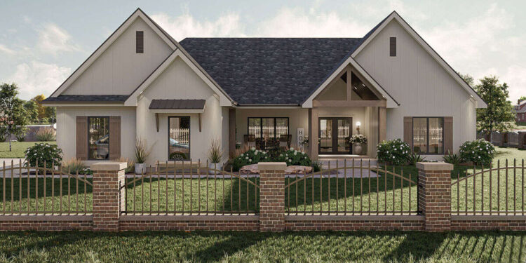 Modern Farmhouse Plan – 1,925 Sq Ft, 4 Bedrooms, 2 Bathrooms