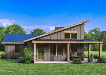 Modern House Plan – 1,118 Sq Ft, 2 Bedrooms, 2 Bathrooms