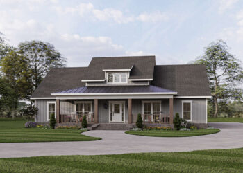 Country House Plan – 2,041 Sq Ft, 3–4 Bedrooms, 2.5 Bathrooms