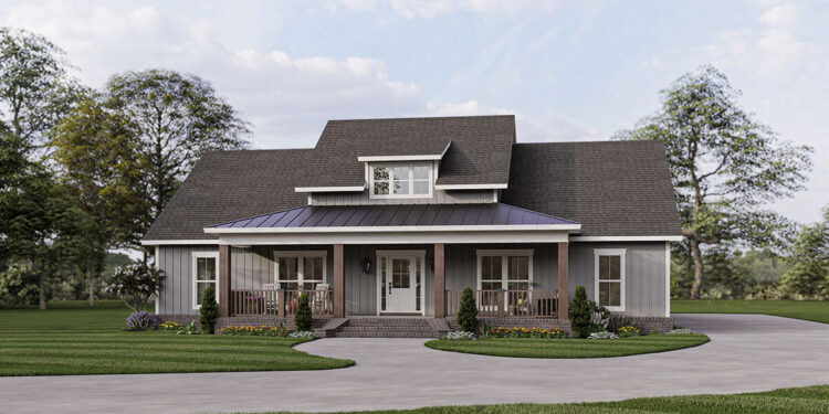 Country House Plan – 2,041 Sq Ft, 3–4 Bedrooms, 2.5 Bathrooms