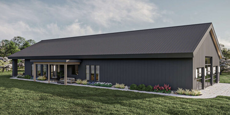 Barndominium House Plan – 2,722 Sq Ft, 3 Bedrooms, 2.5 Bathrooms