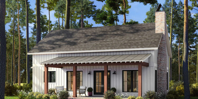 Modern Farmhouse Plan – 1,320 Sq Ft, 2 Bedrooms, 2 Bathrooms