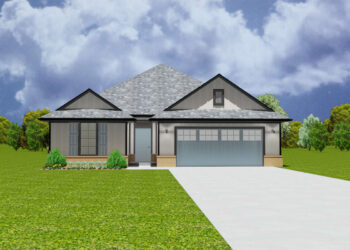 Traditional House Plan – 1,610 Sq Ft, 3 Bedrooms, 2 Bathrooms