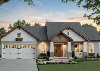 Craftsman House Plan – 1,509 Sq Ft, 3 Bedrooms, 2 Bathrooms