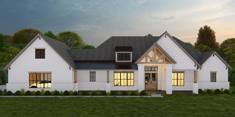 Modern Farmhouse Plan – 3,620 Sq Ft, 4 Bedrooms, 4 Bathrooms