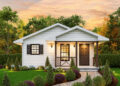 Modern Farmhouse Plan – 815 Sq Ft, 2 Bedrooms, 1 Bathroom