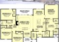 Cottage House Plan – 1,798 Sq Ft, 4 Bedrooms, 2 Bathrooms