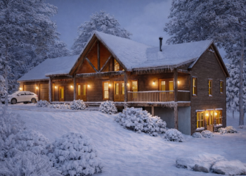 Modern Cabin House Plan – 1,421 Sq Ft, 2 Bedrooms, 2 Bathrooms