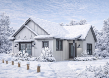 Compact Cottage House Plan – 738 Sq Ft, 1 Bedroom, 1 Bathroom