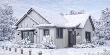 Compact Cottage House Plan – 738 Sq Ft, 1 Bedroom, 1 Bathroom