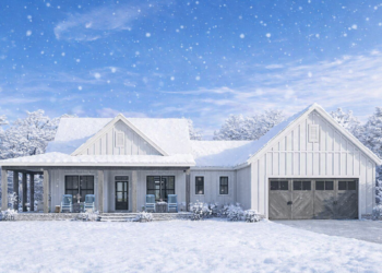 Modern Farmhouse House Plan – 1,782 Sq Ft, 3 Bedrooms, 2.5 Bathrooms