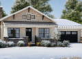 Modern Bungalow House Plan – 1,199 Sq Ft, 3 Bedrooms, 2 Bathrooms
