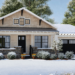 Modern Bungalow House Plan – 1,199 Sq Ft, 3 Bedrooms, 2 Bathrooms