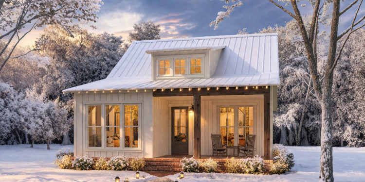 Modern Farmhouse Plan – 1,299 Sq Ft, 3 Bedrooms, 2 Bathrooms