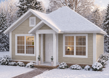 Compact Cottage House Plan – 788 Sq Ft, 2 Bedrooms, 1 Bathroom