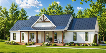 Modern Farmhouse Plan – 1,353 Sq Ft, 2 Bedrooms, 2 Bathrooms