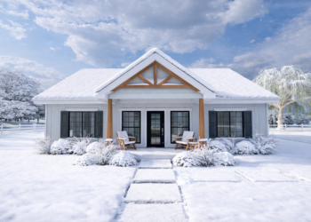 Country House Plan – 1,360 Sq Ft, 3 Bedrooms, 2 Bathrooms
