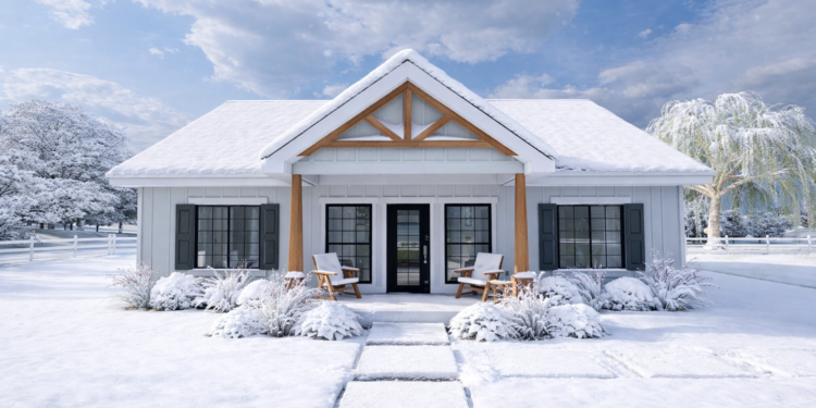 Country House Plan – 1,360 Sq Ft, 3 Bedrooms, 2 Bathrooms