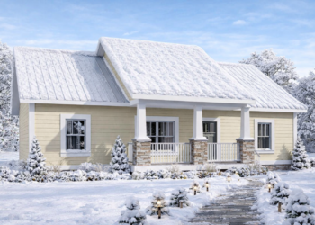 Country House Plan – 1,311 Sq Ft, 3 Bedrooms, 2 Bathrooms
