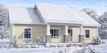 Country House Plan – 1,311 Sq Ft, 3 Bedrooms, 2 Bathrooms