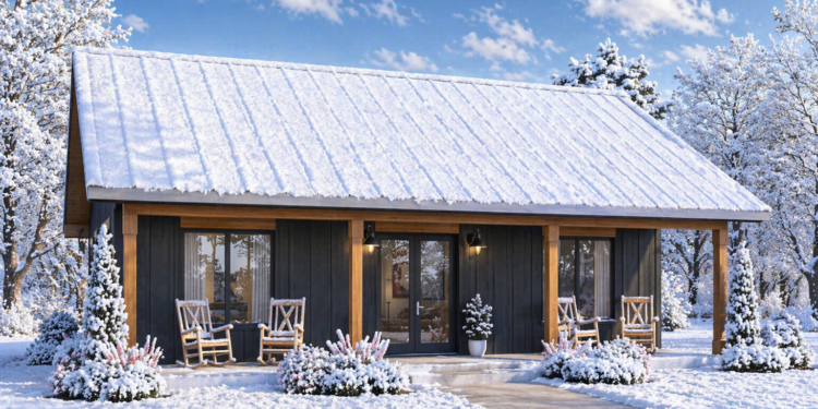 Modern Farmhouse Plan – 1,114 Sq Ft, 2 Bedrooms, 2 Bathrooms