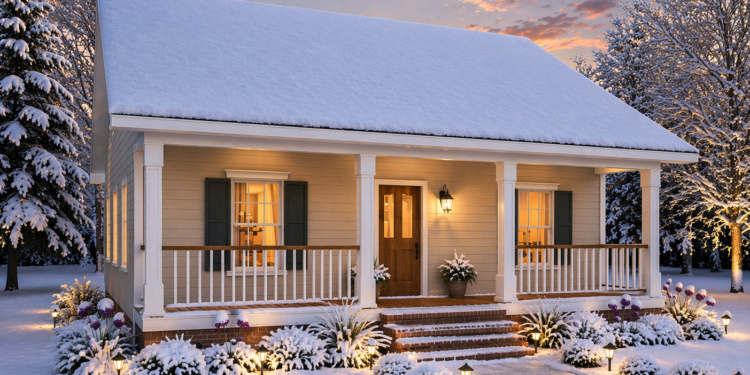 Small House Plan – 1,007 Sq Ft, 2 Bedrooms, 1 Bathroom