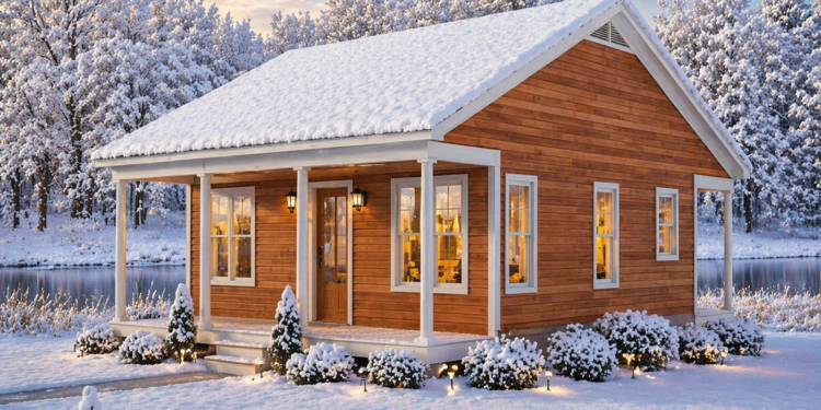 Cabin House Plan – 728 Sq Ft, 1 Bedroom, 1 Bathroom