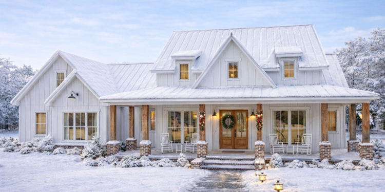 Modern Farmhouse Plan – 2,593 Sq Ft, 4–5 Bedrooms, 3.5 Bathrooms