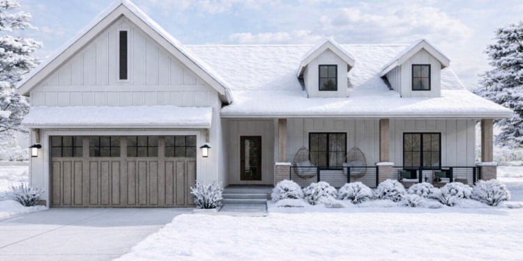 Modern Farmhouse House Plan – 1,712 Sq Ft, 3 Bedrooms, 2 Bathrooms
