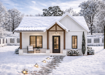 Cottage House Plan – 651 Sq Ft, 1 Bedroom, 1 Bathroom