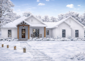 Modern Farmhouse House Plan – 2,339 Sq Ft, 3 Bedrooms, 2.5 Bathrooms