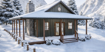 Cozy Cottage House Plan – 576 Sq Ft, 1 Bedroom, 1 Bathroom
