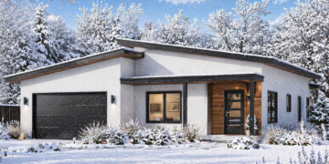 Contemporary House Plan – 1,332 Sq Ft, 3 Bedrooms, 2 Bathrooms