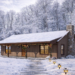 Cozy Cabin House Plan – 1,000 Sq Ft, 2 Bedrooms, 1 Bathroom