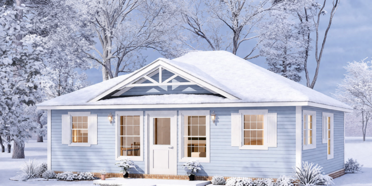 Cozy Cottage House Plan – 791 Sq Ft, 2 Bedrooms, 2 Bathrooms