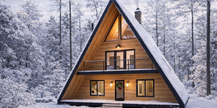 A-Frame House Plan – 2,002 Sq Ft, 3 Bedrooms, 2 Bathrooms