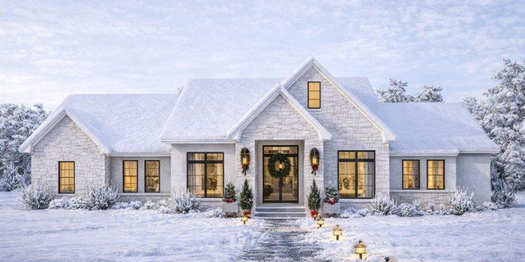 Modern House Plan – 2,295 Sq Ft, 3 Bedrooms, 2.5 Bathrooms