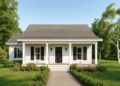 Country House Plan – 1,260 Sq Ft, 3 Bedrooms, 2 Bathrooms