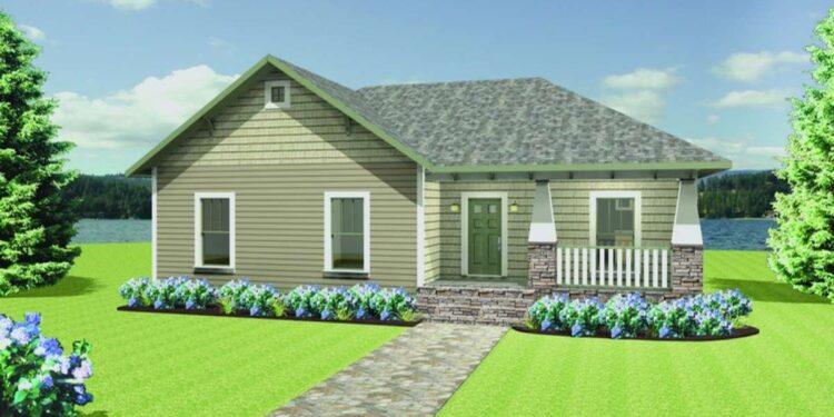 Craftsman House Plan – 1,541 Sq Ft, 4 Bedrooms, 2 Bathrooms